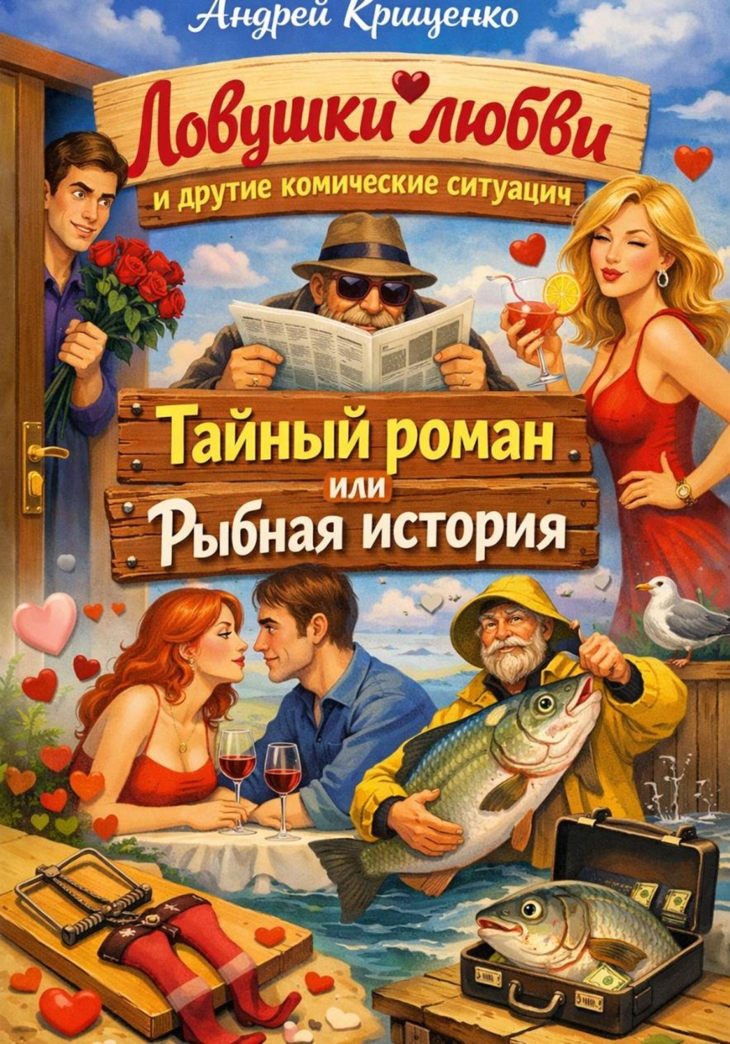 Обложка книги «Ловушки любви и другие комические ситуации. Тайный роман, или Рыбная история»
