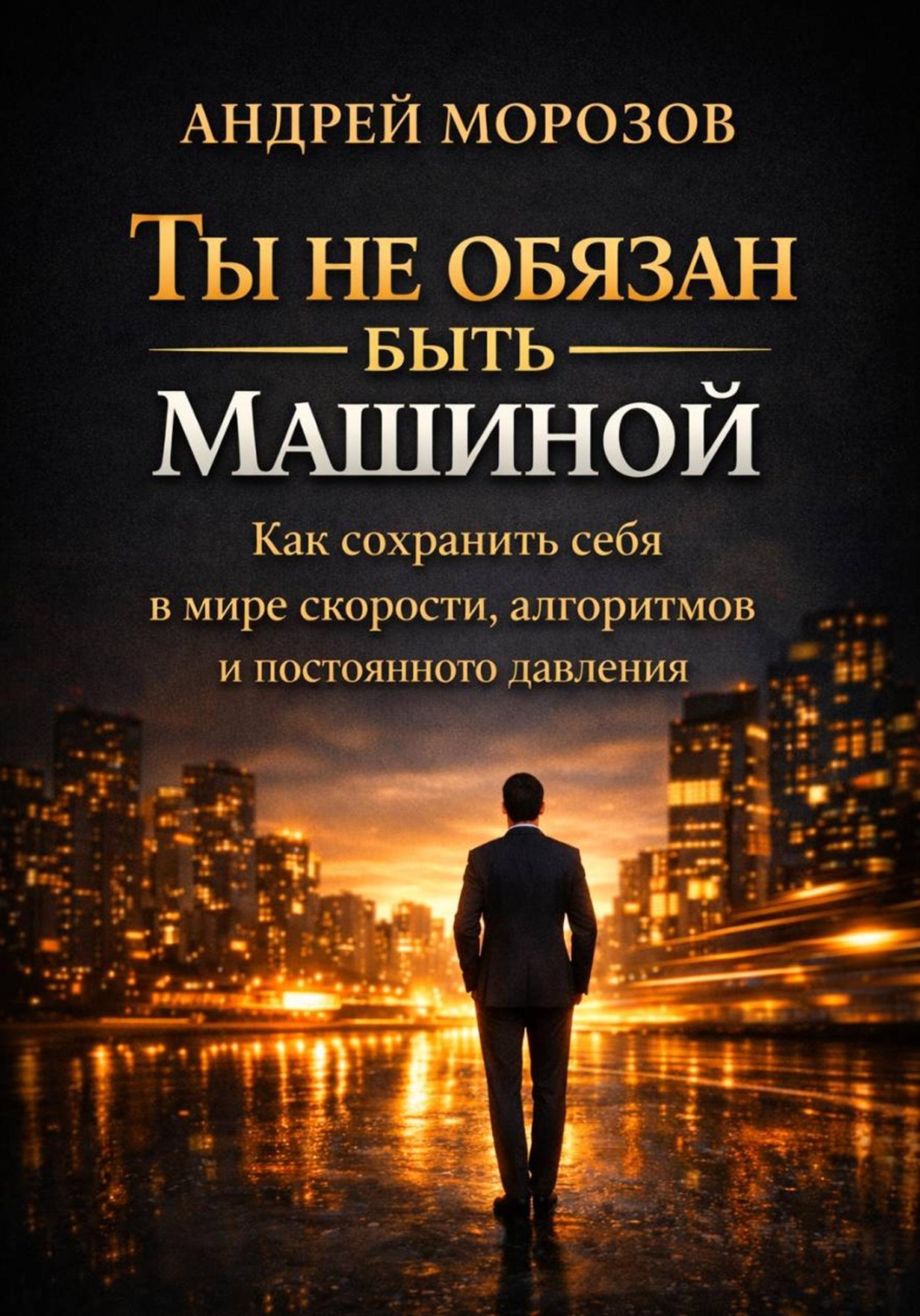 Обложка книги «Ты не обязан быть машиной: Как сохранить себя в мире скорости, алгоритмов и постоянного давления»