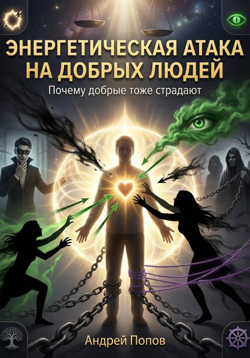 Обложка книги «Энергетическая атака на добрых людей. Почему добрые тоже страдают»