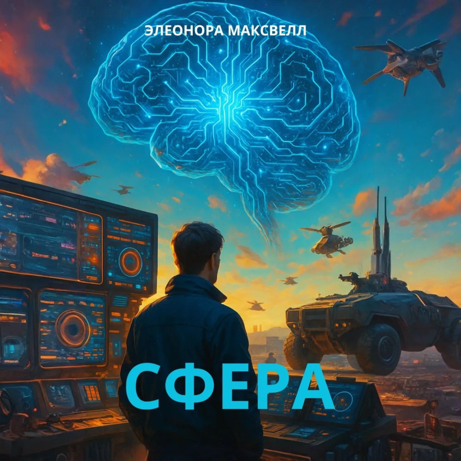 Обложка книги «Сфера. Превентивный удар. ИИ атакует.»