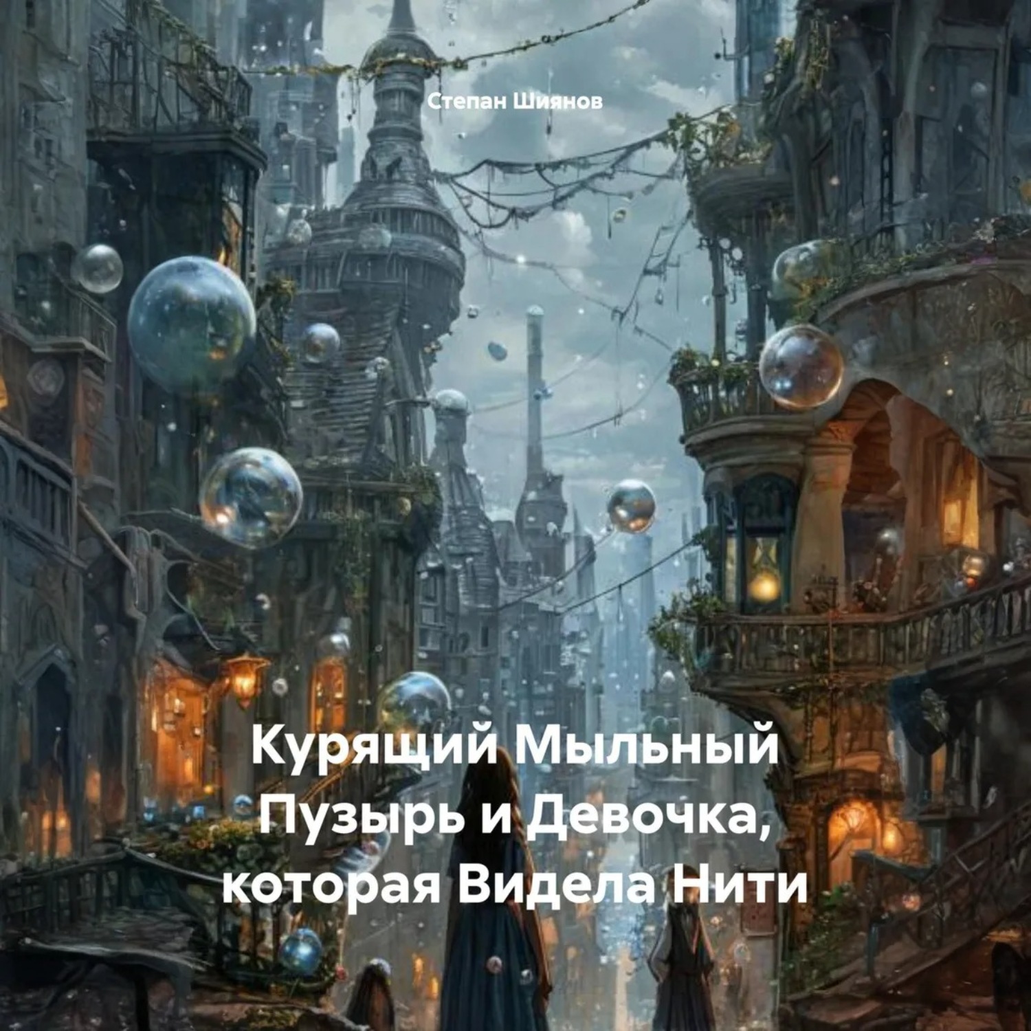 Обложка книги «Курящий Мыльный Пузырь и Девочка, которая Видела Нити»