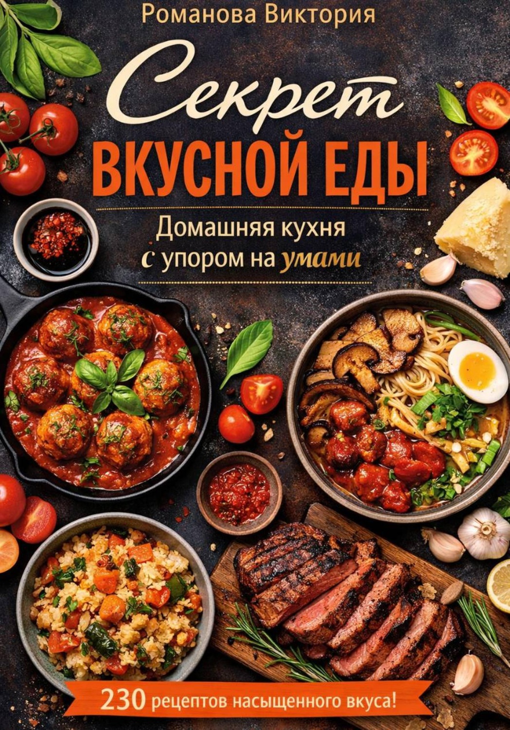 Обложка книги «Секрет вкусной еды: домашняя кухня с упором на умами»