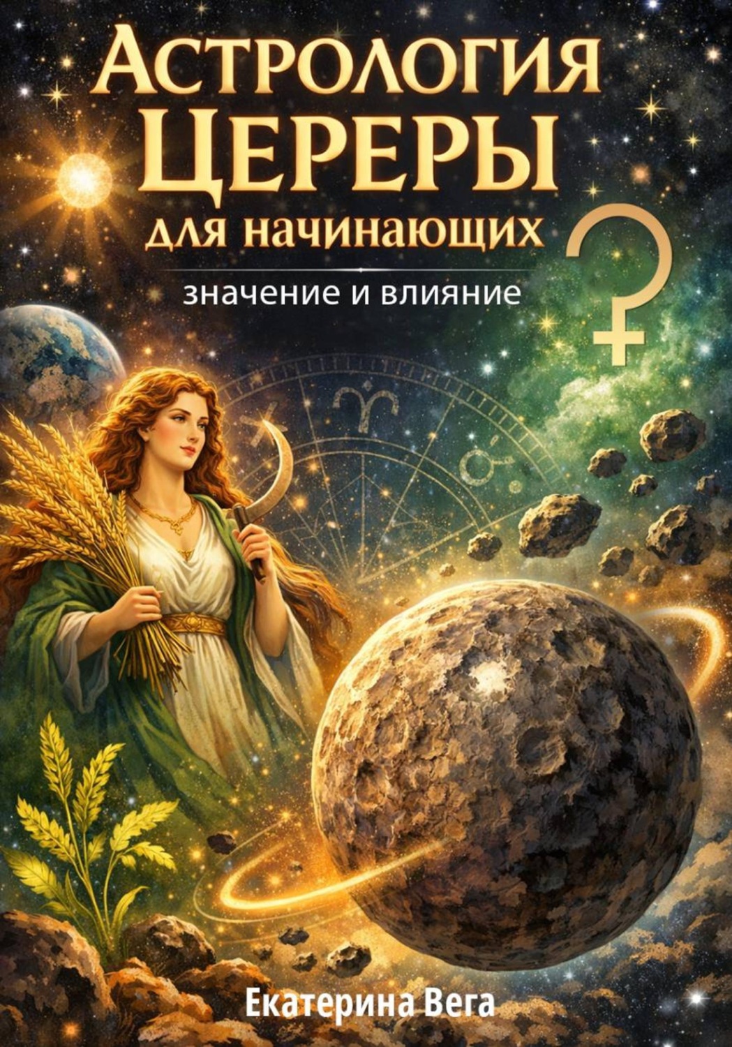 Обложка книги «Астрология Цереры для начинающих: значение и влияние»