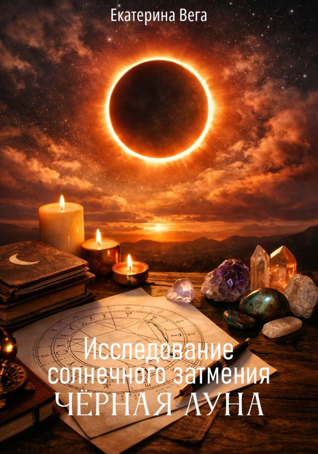 Обложка книги «Исследование солнечного затмения «Чёрная Луна»»