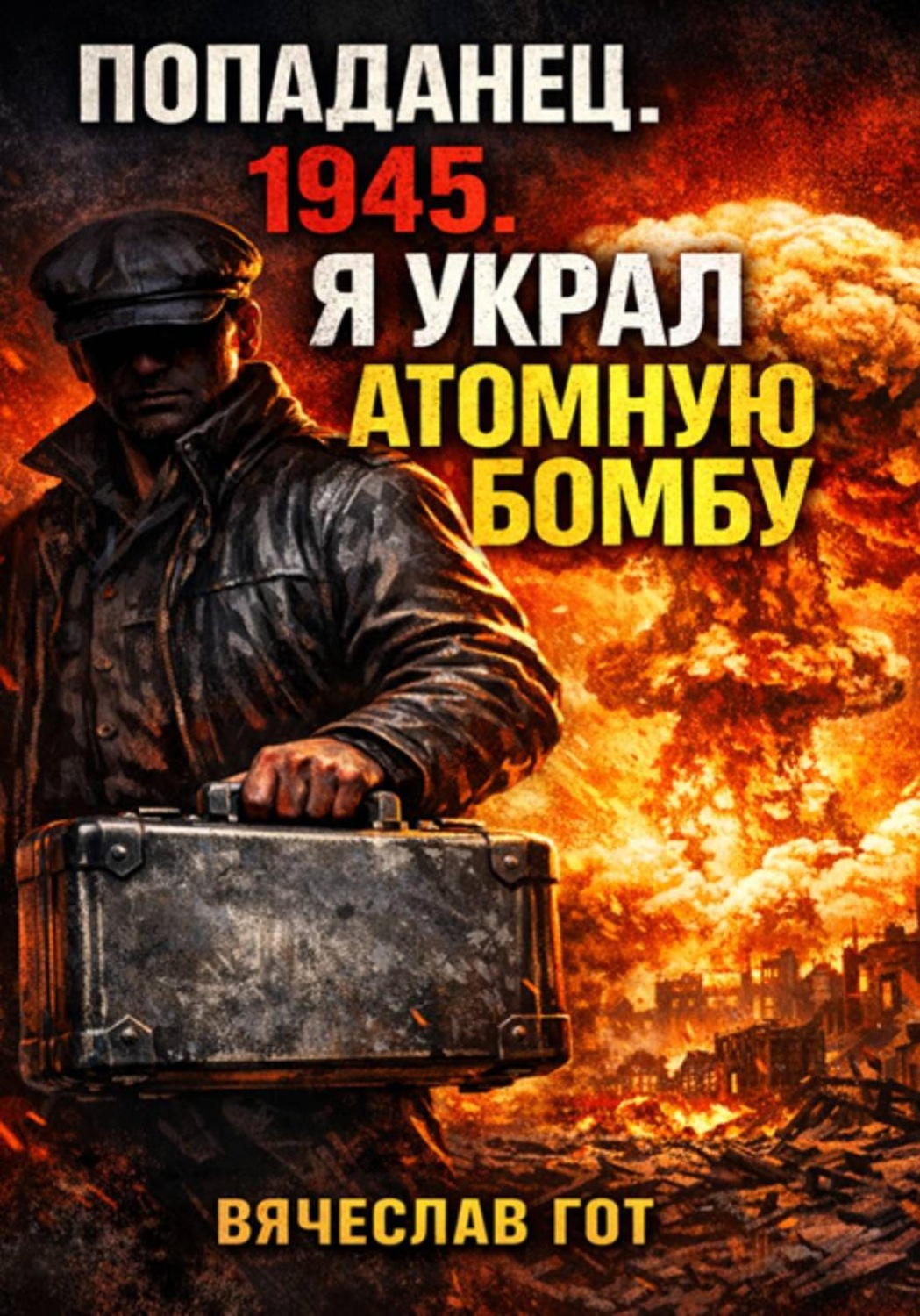 Обложка книги «Попаданец. 1945. Я украл атомную бомбу»