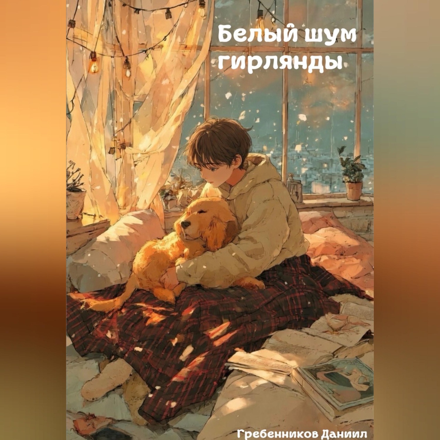 Обложка книги «Белый шум гирлянды»