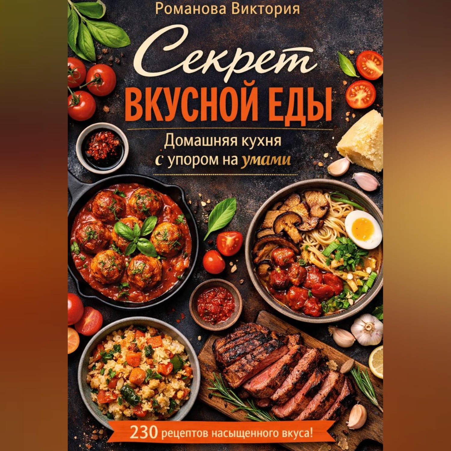 Обложка книги «Секрет вкусной еды: домашняя кухня с упором на умами»