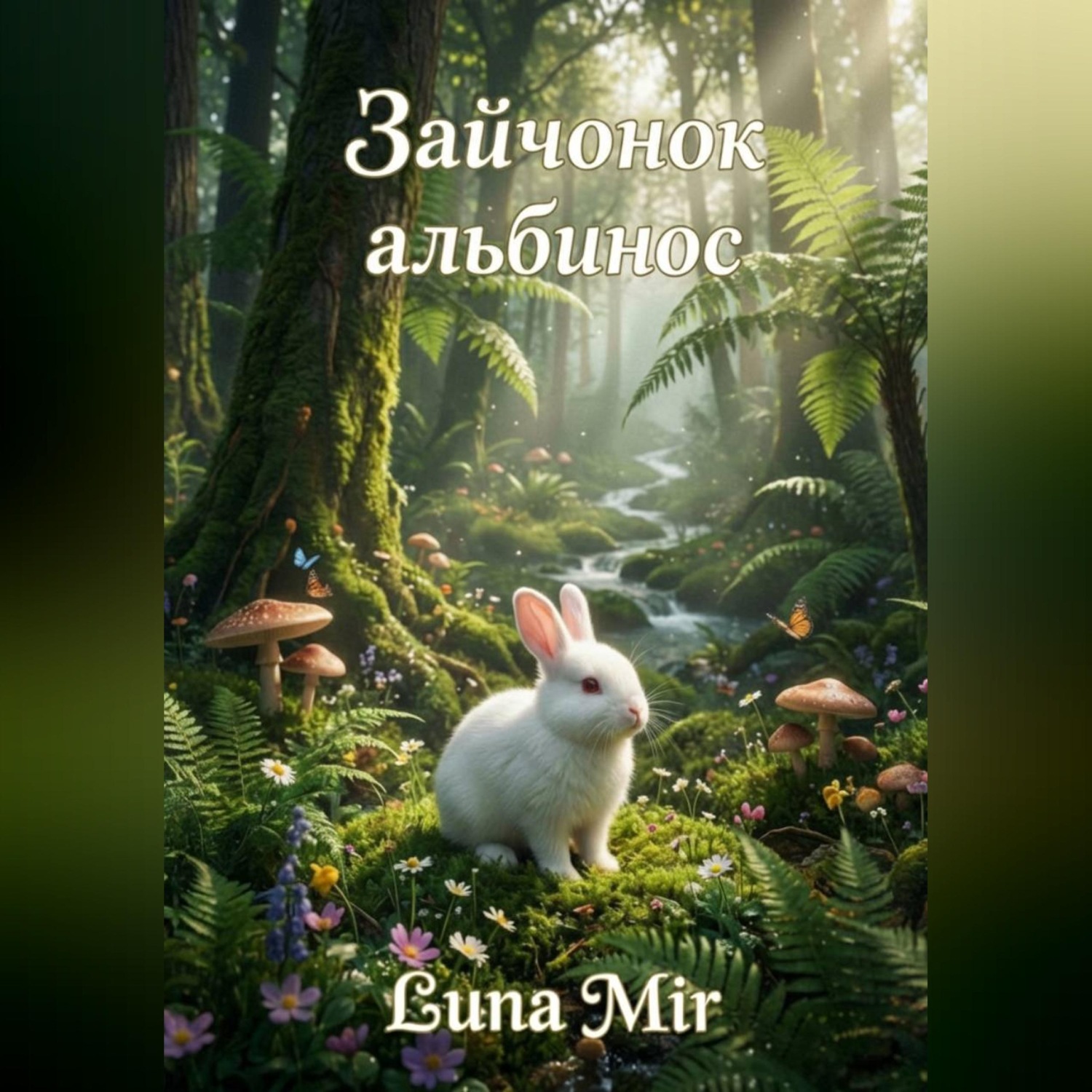 Обложка книги «Зайчонок-альбинос»