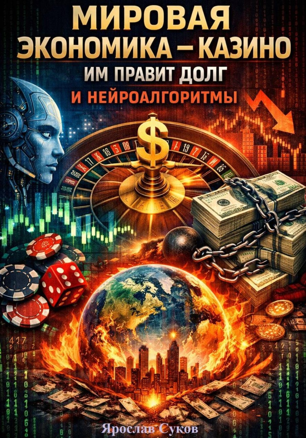 Обложка книги «Мировая экономика - казино, им правит долг и нейроалгоритмы»