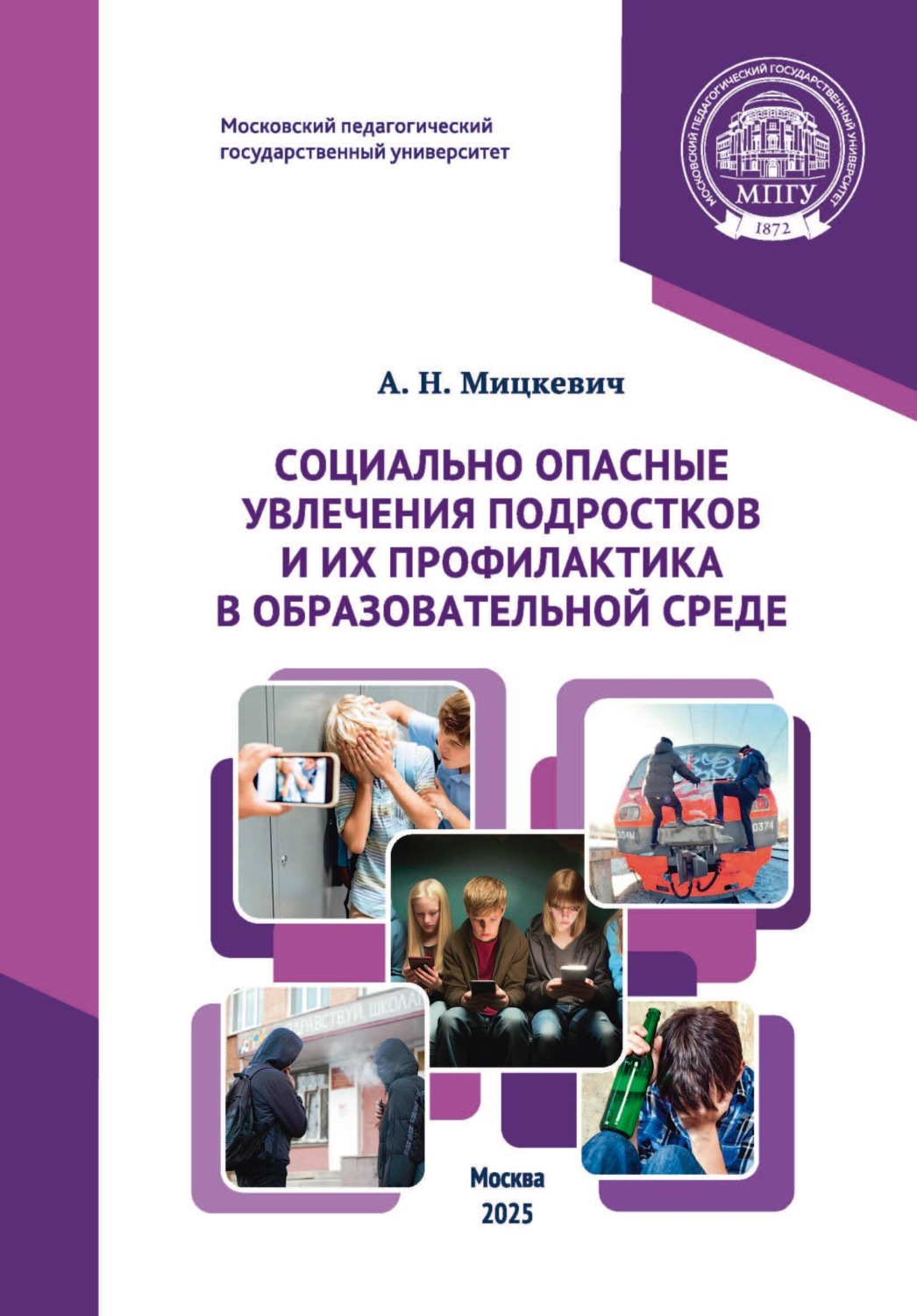 Обложка книги «Социально опасные увлечения подростков и их профилактика в образовательной среде»