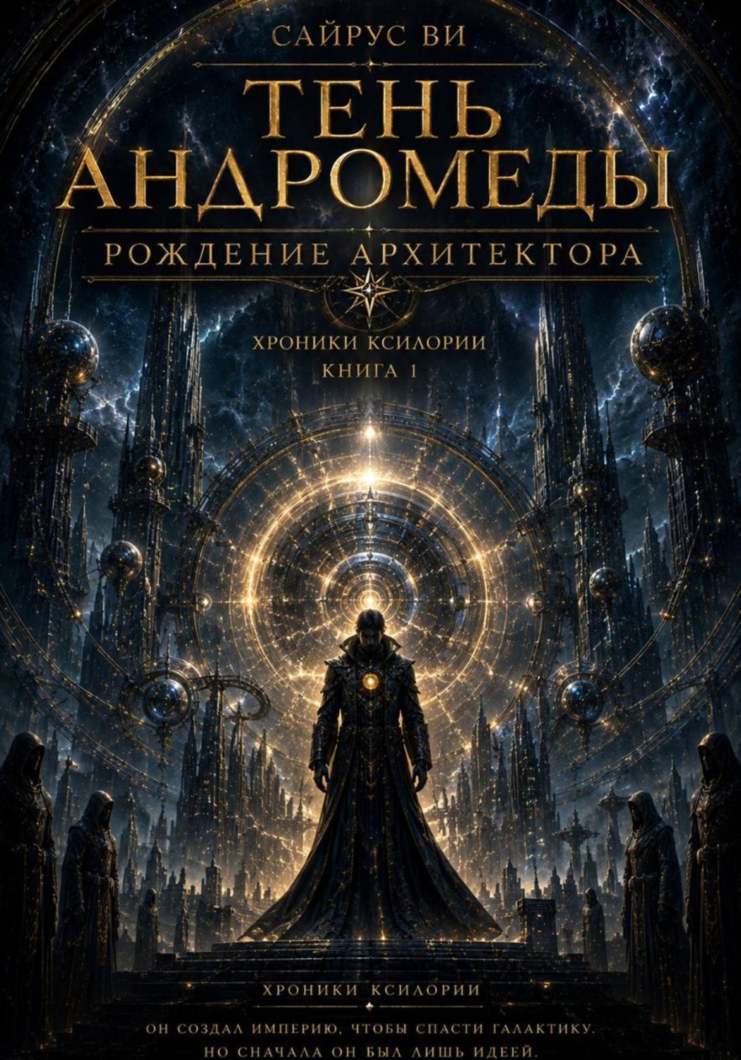 Обложка книги «Тень Ардромеды: Рождение архитектора. Хроники Ксилории 1»