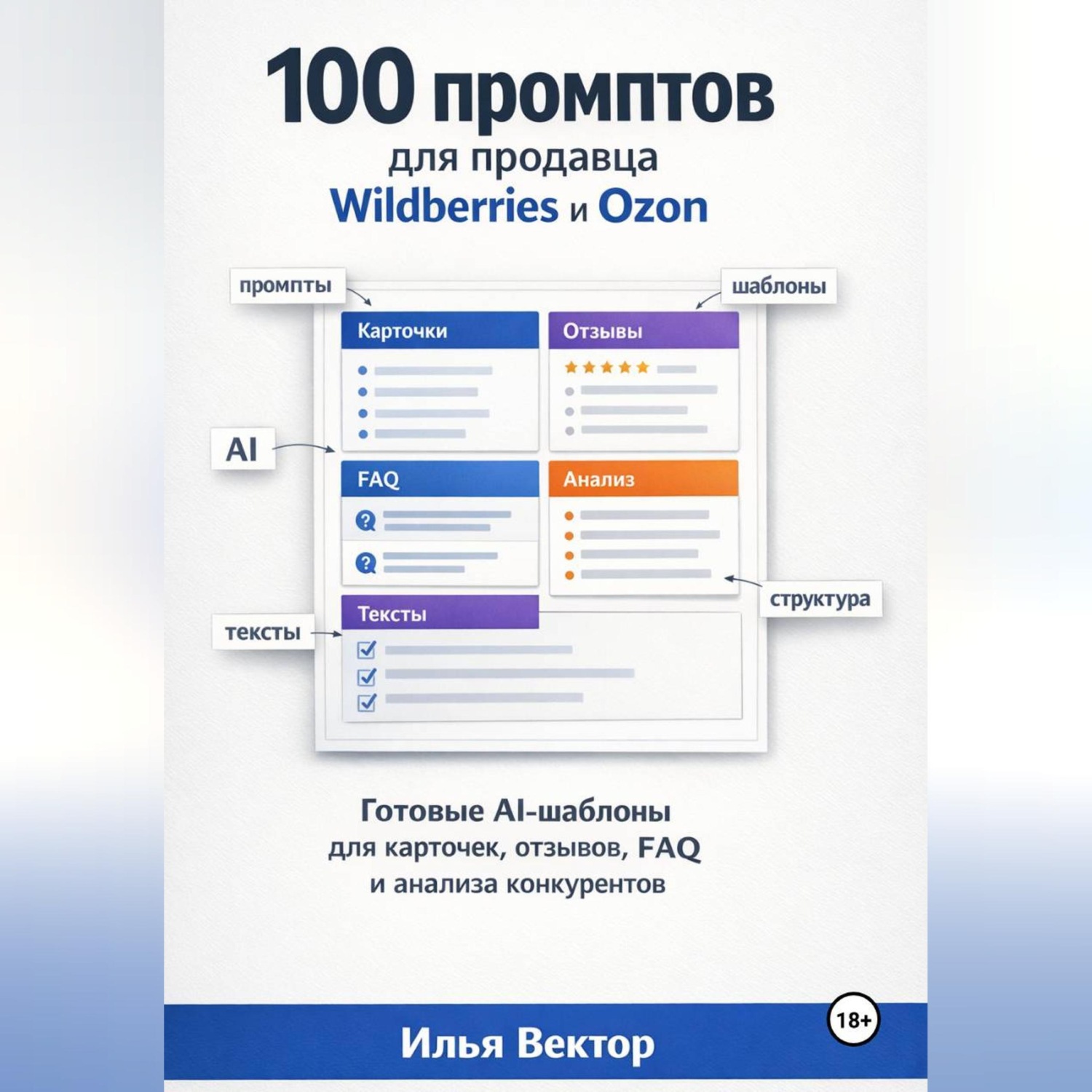 Обложка книги «Нейросети для продавца Wildberries и Ozon»