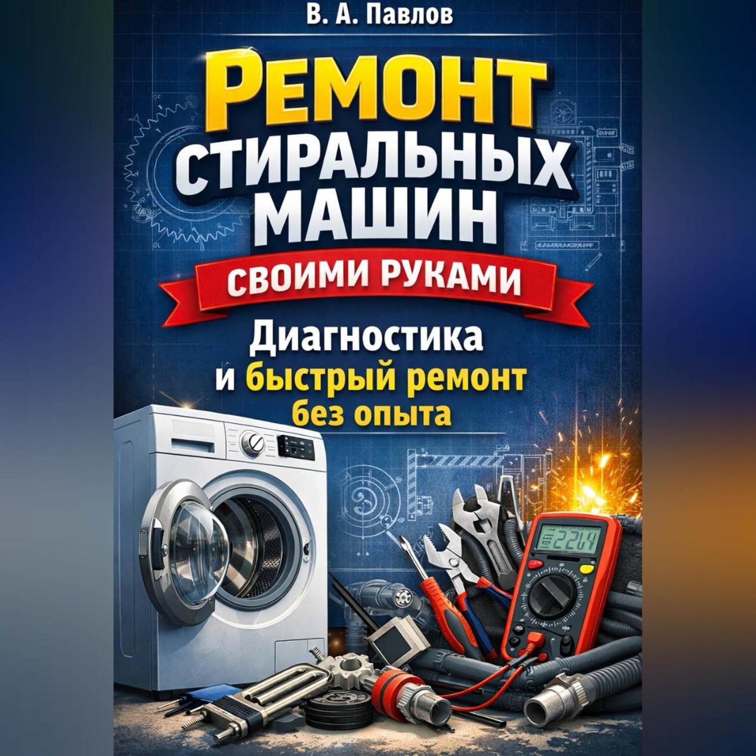 Обложка книги «Ремонт стиральных машин своими руками: диагностика и быстрый ремонт без опыта»