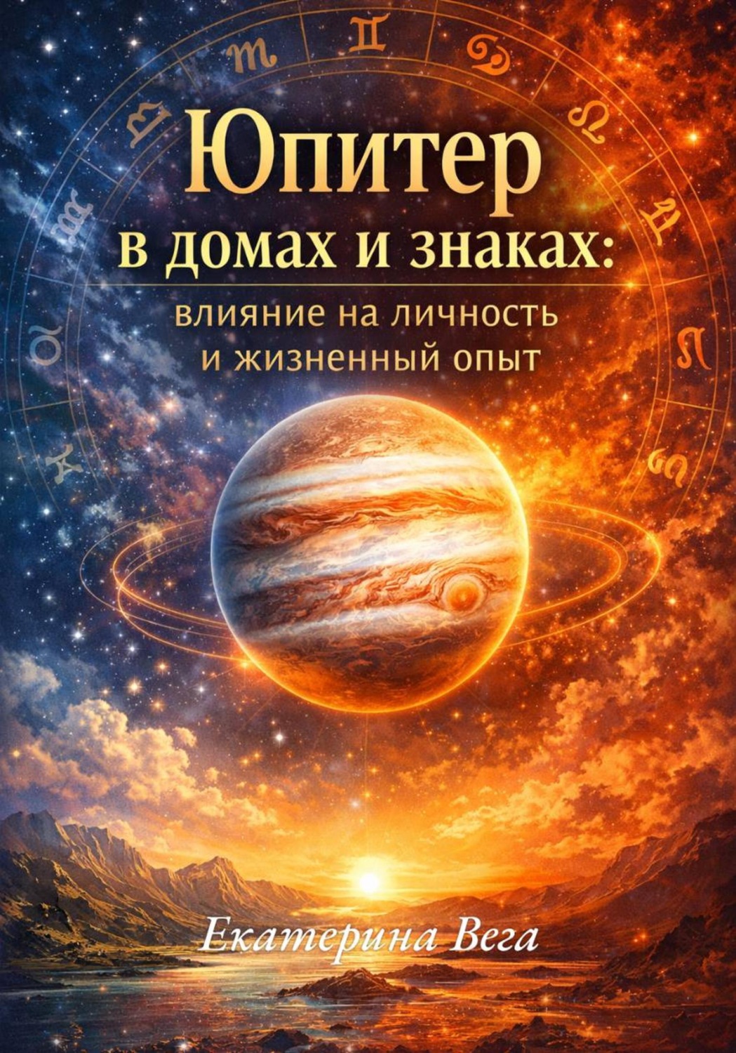 Обложка книги «Юпитер в домах и знаках: влияние на личность и жизненный опыт»