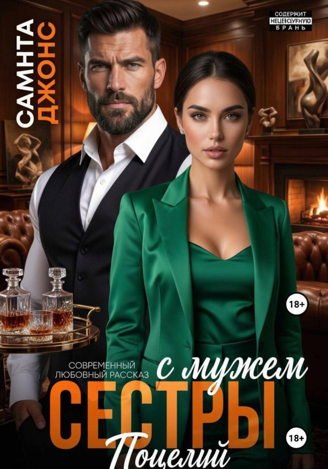 Обложка книги «Поцелуй с мужем сестры. Современный любовный рассказ»