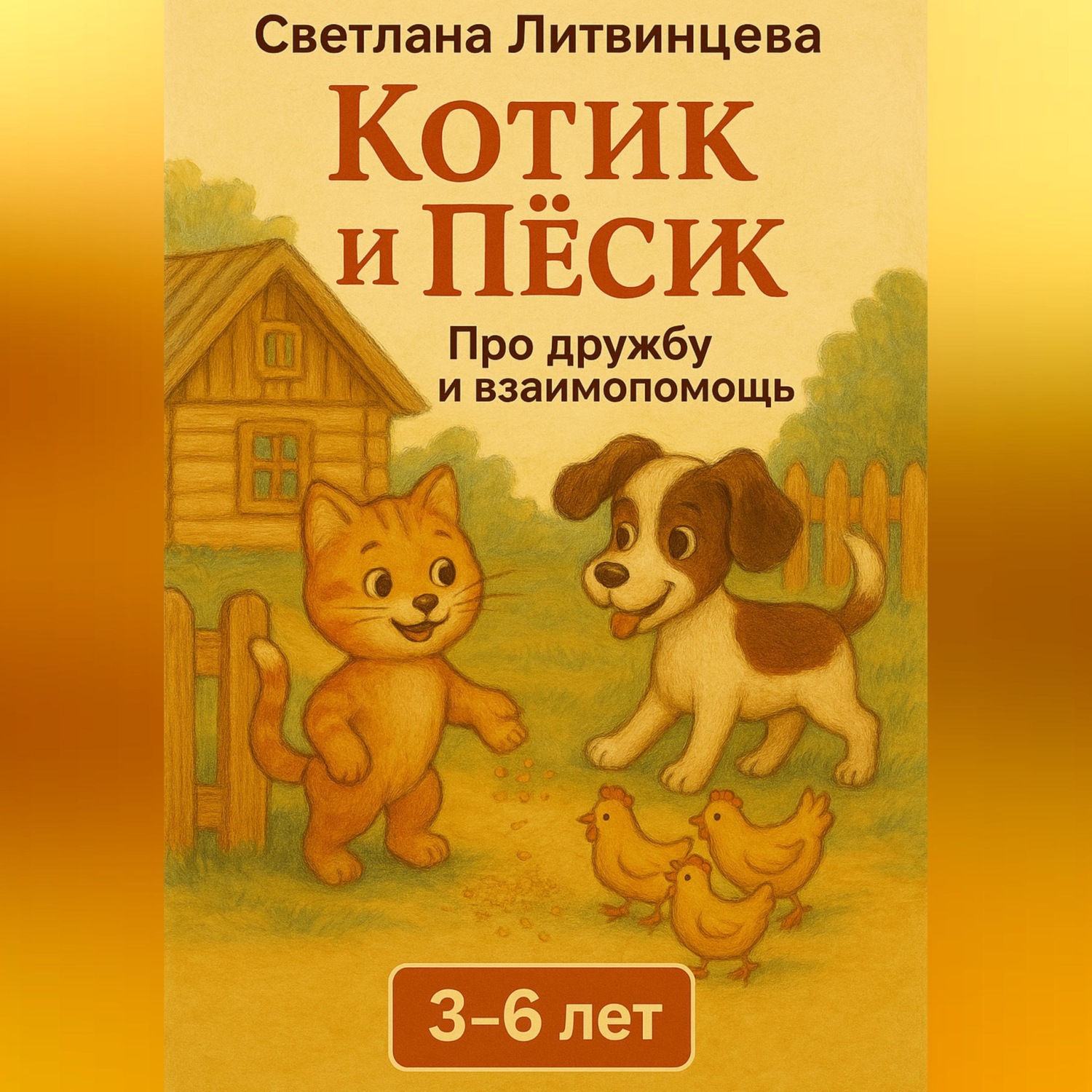 Обложка книги «Котик и песик. О дружбе и взаимопомощи»