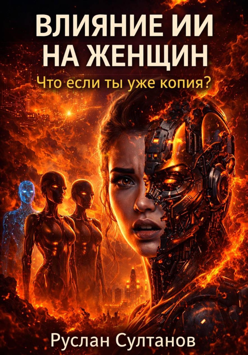 Обложка книги «Влияние ИИ на женщин. Что если ты уже копия?»