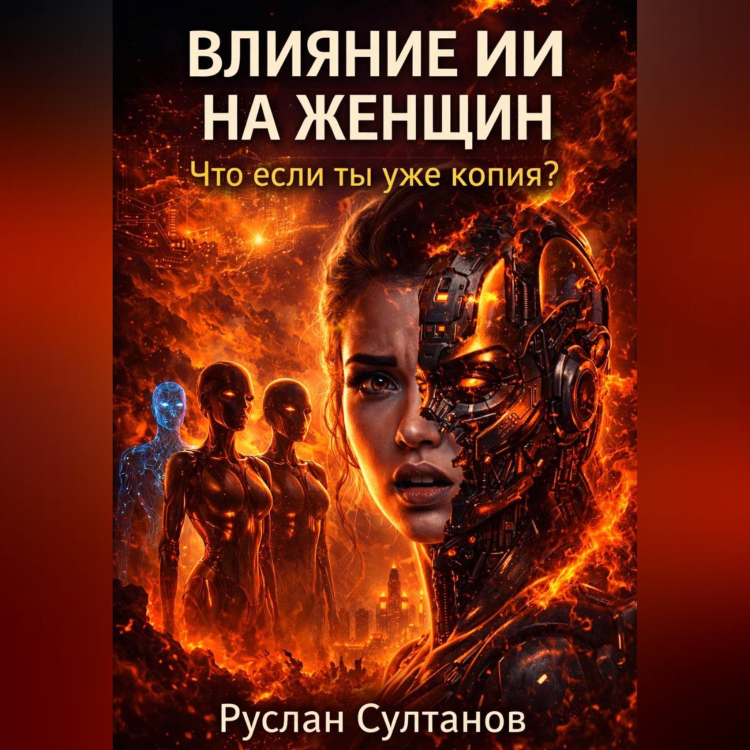 Обложка книги «Влияние ИИ на женщин. Что если ты уже копия?»