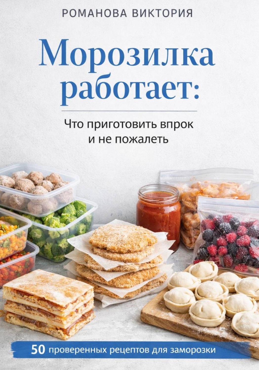 Обложка книги «Морозилка работает: что приготовить впрок и не пожалеть»