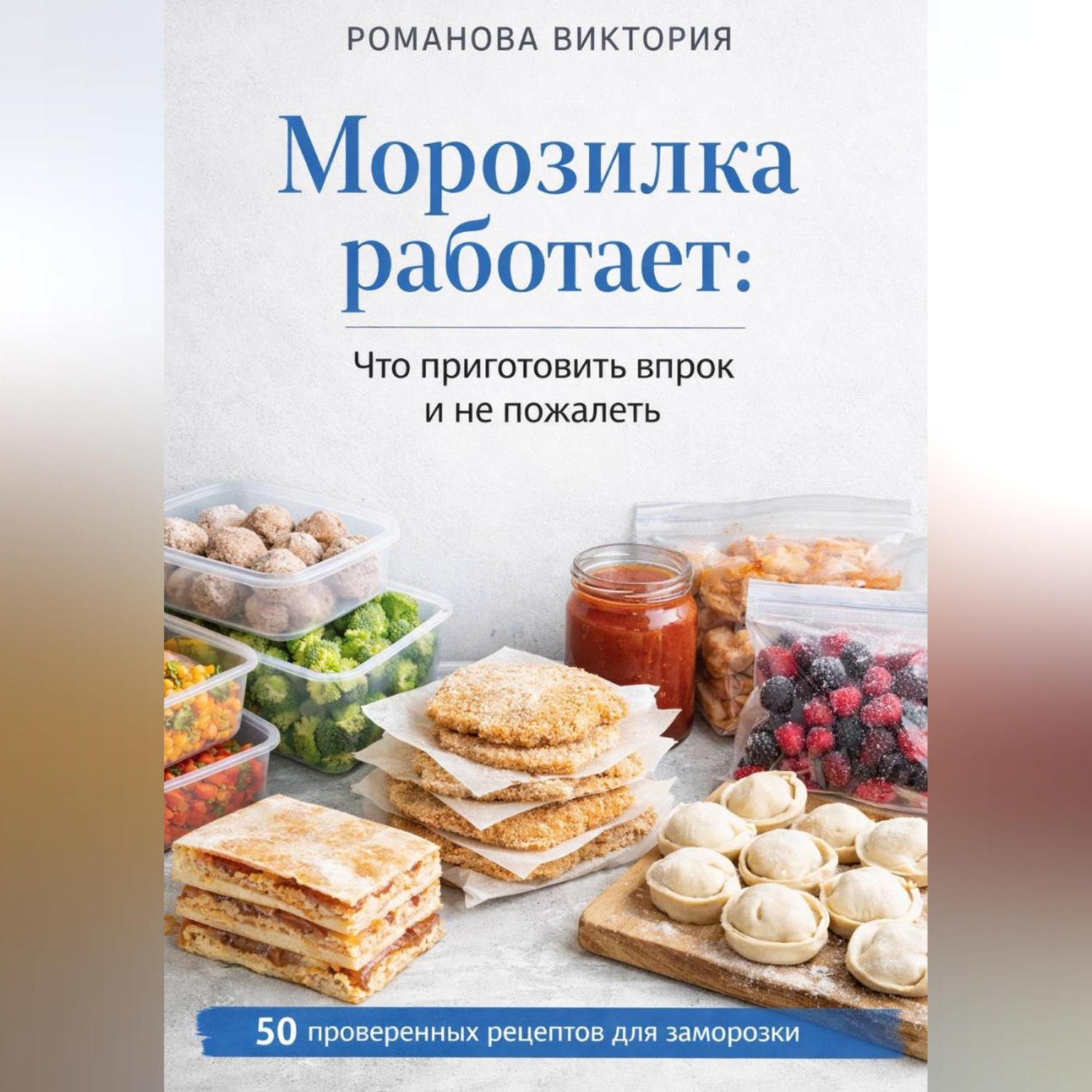 Обложка книги «Морозилка работает: что приготовить впрок и не пожалеть»