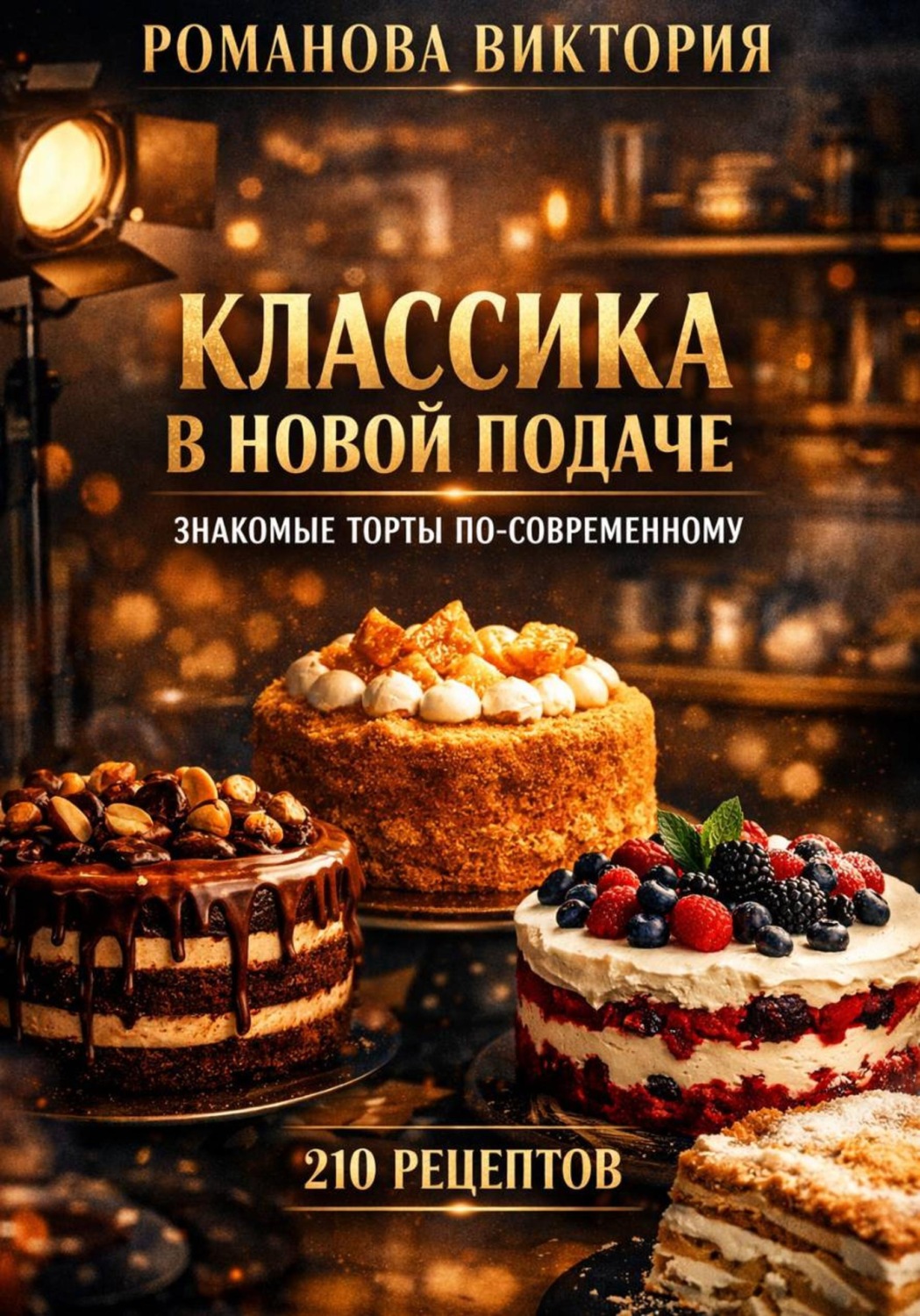 Обложка книги «Классика в новой подаче: знакомые торты по-современному»