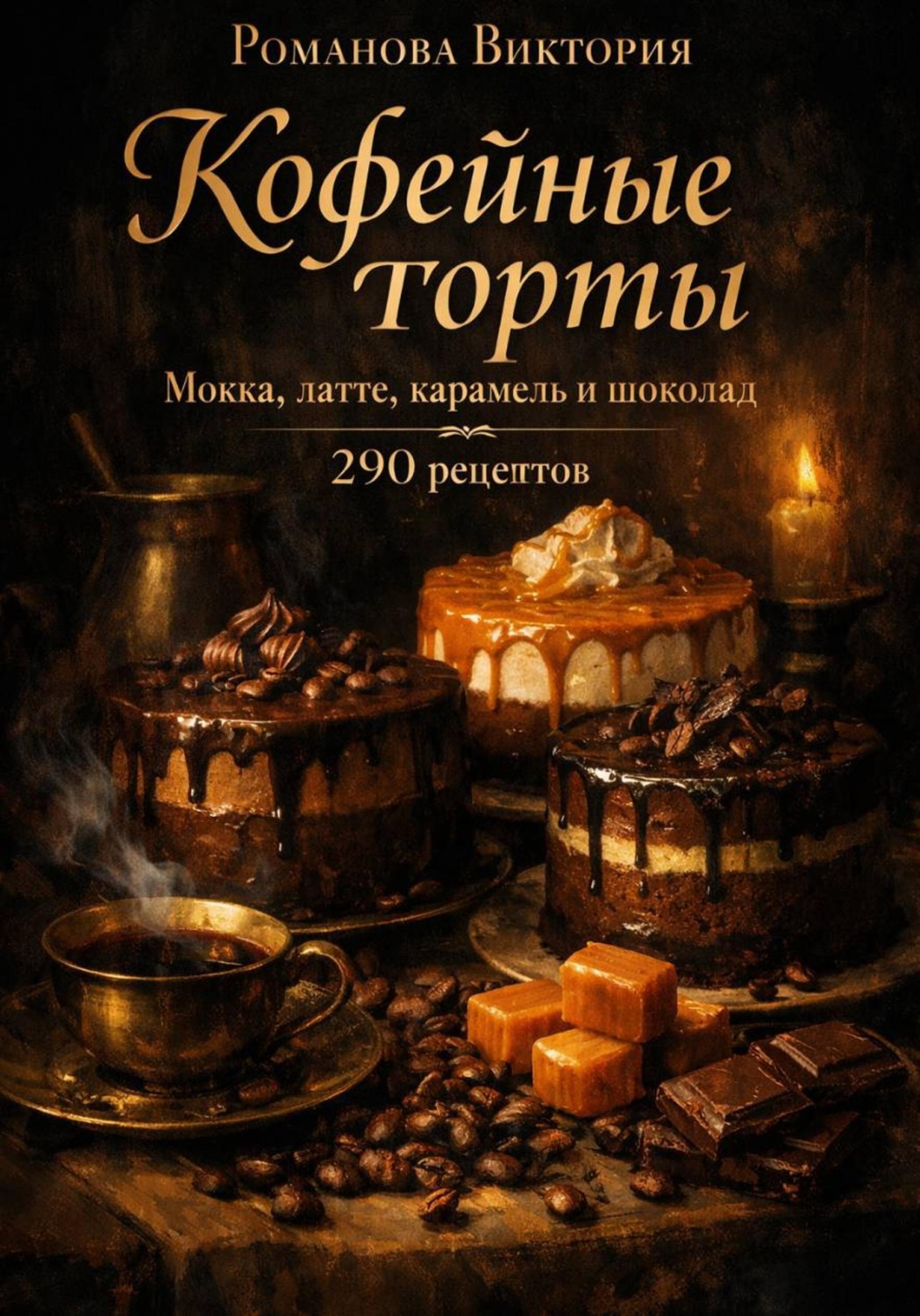Обложка книги «Кофейные торты: мокка, латте, карамель и шоколад»