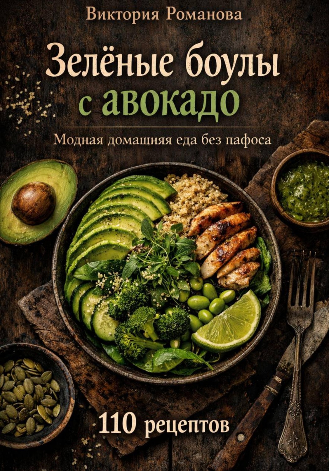 Обложка книги «Зелёные боулы с авокадо: модная домашняя еда без пафоса»