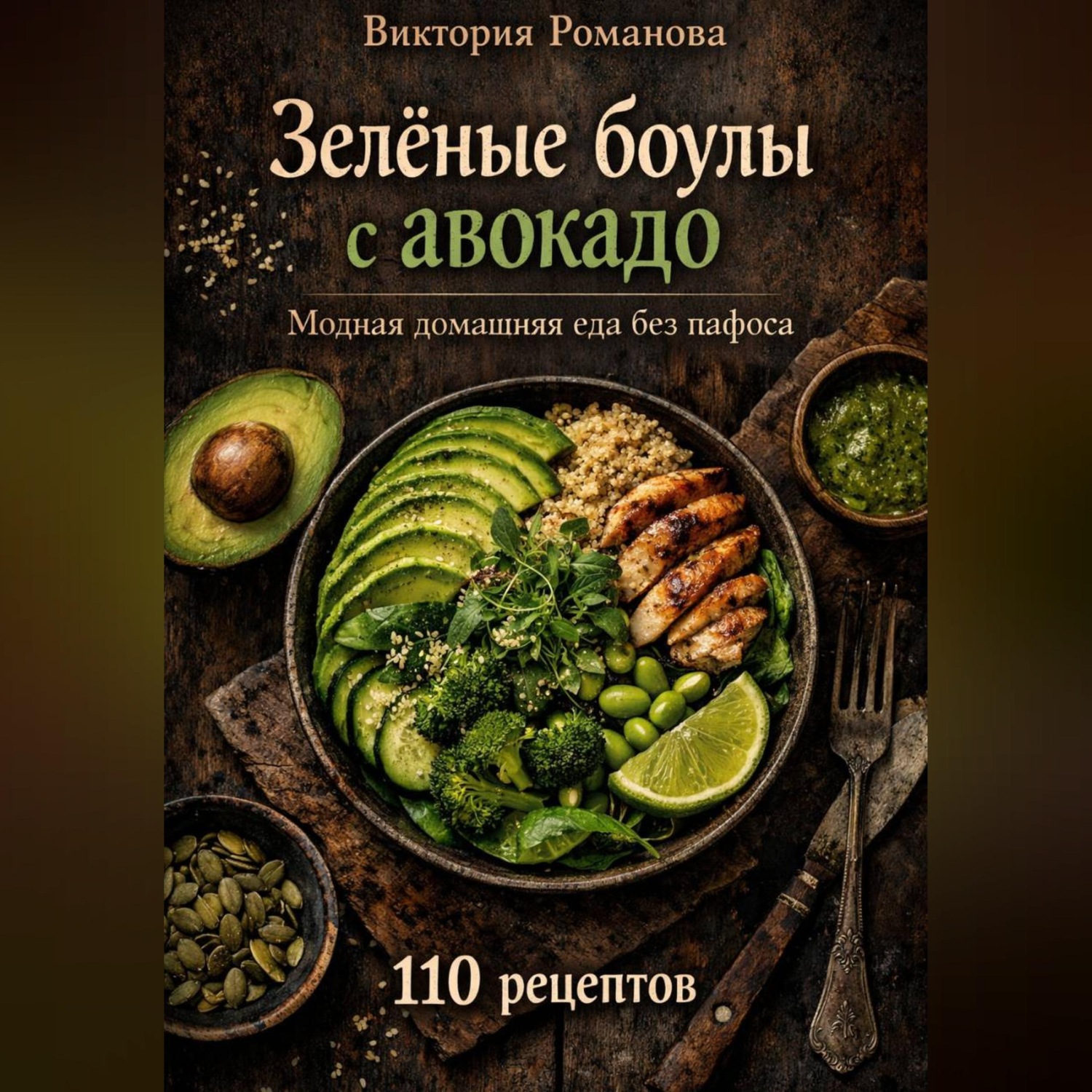 Обложка книги «Зелёные боулы с авокадо: модная домашняя еда без пафоса»