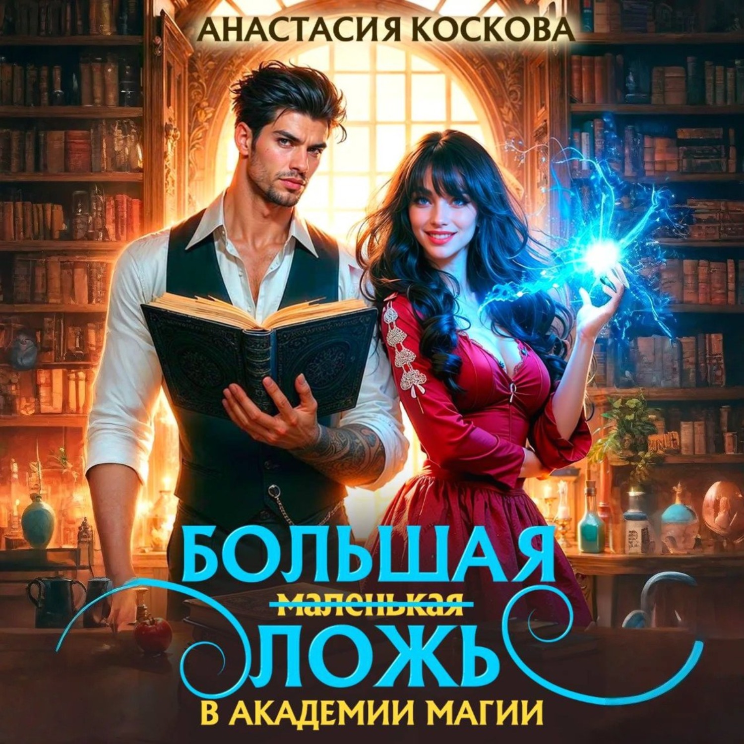 Обложка книги «Большая (маленькая) ложь в Академии магии»
