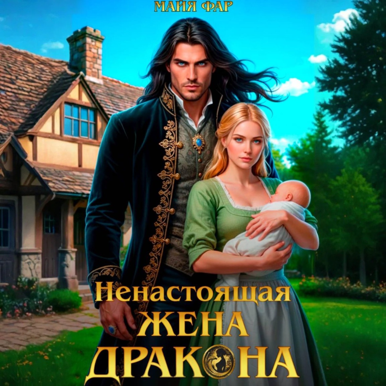 Обложка книги «Ненастоящая жена дракона»