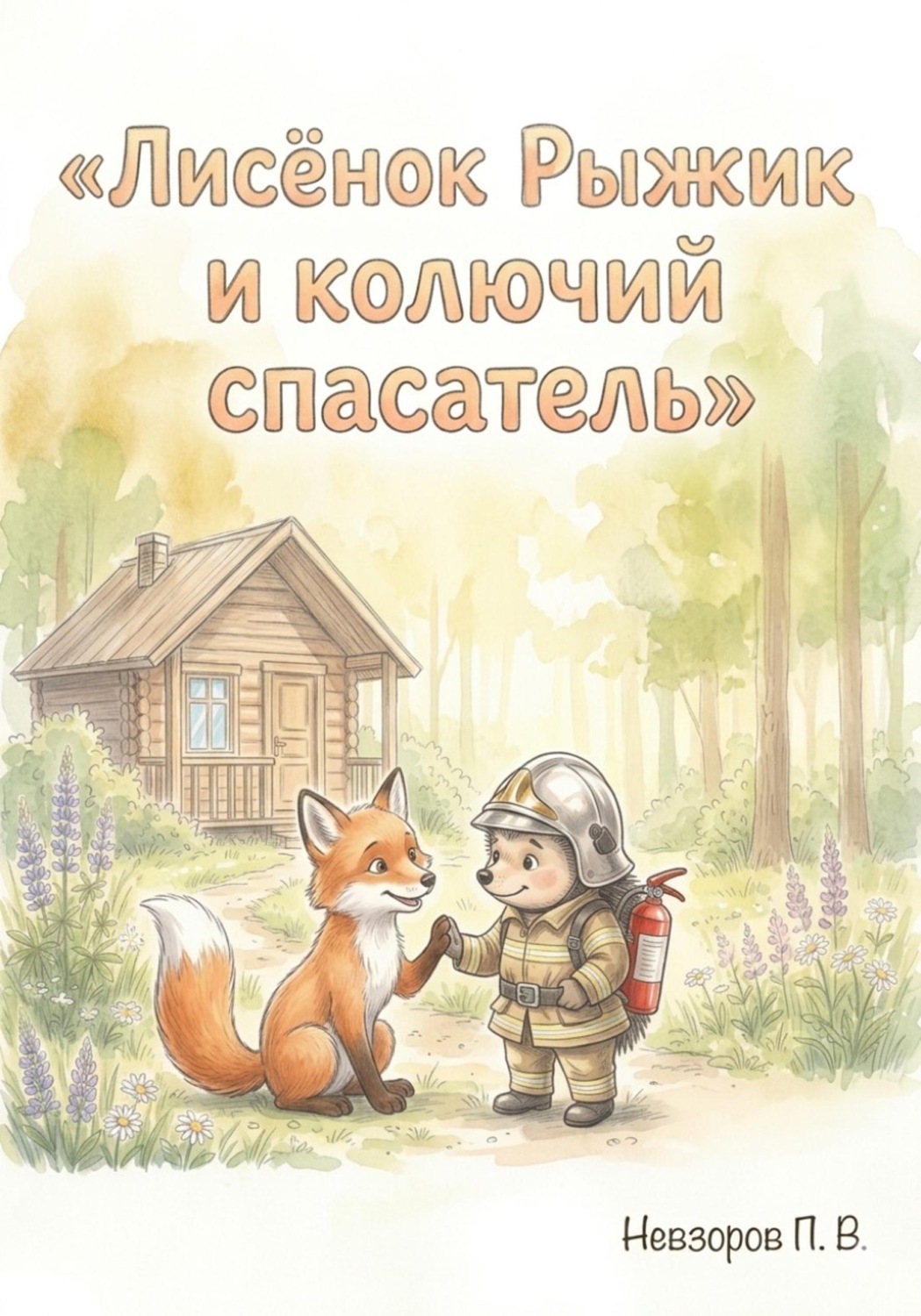 Обложка книги «Лисенок Рыжик и колючий спасатель»