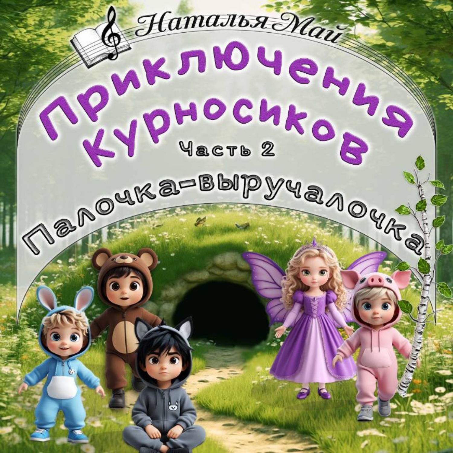 Обложка книги «Приключения Курносиков. Часть 2. Палочка-выручалочка.»