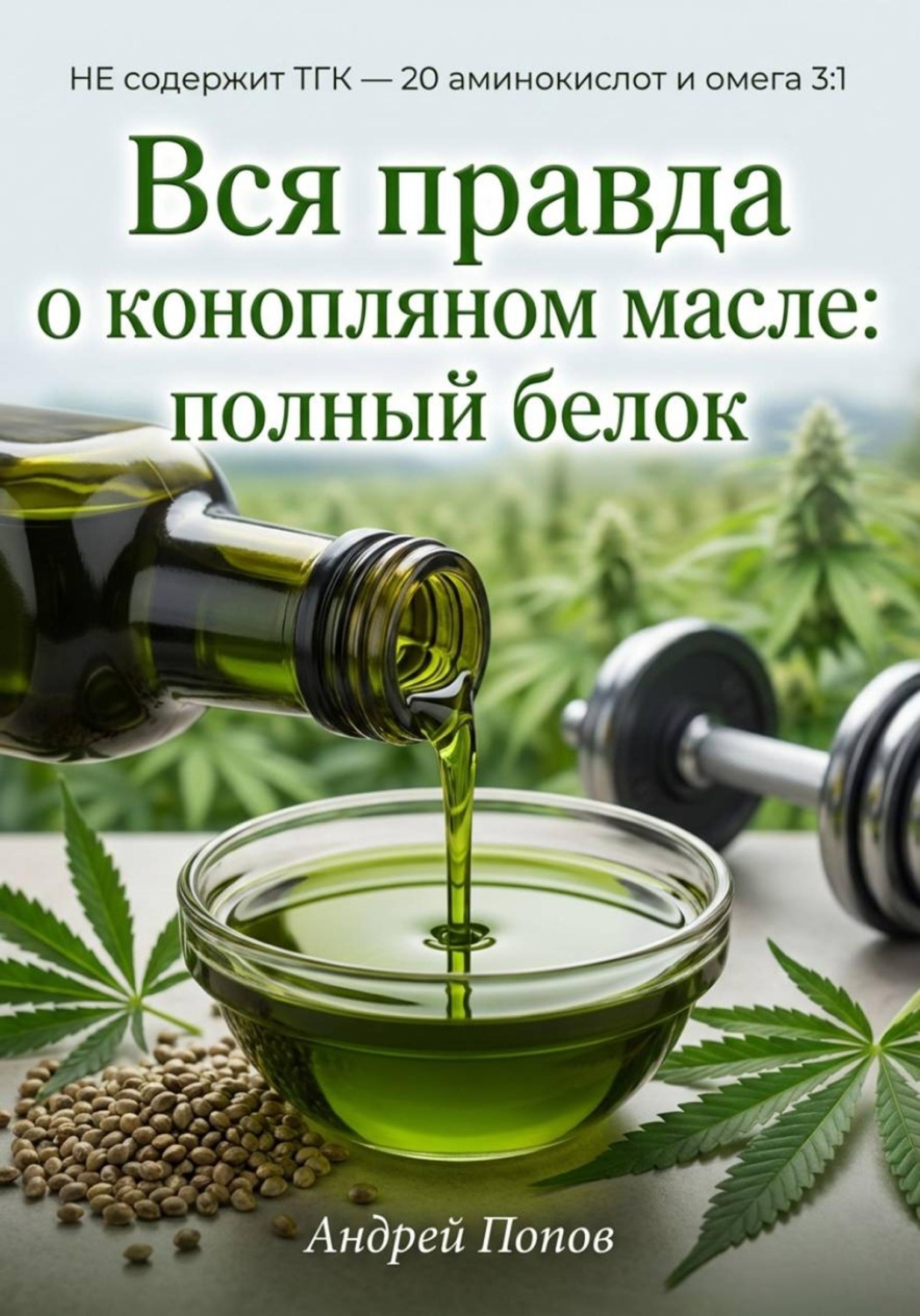 Обложка книги «Вся правда о конопляном масле: полный белок»