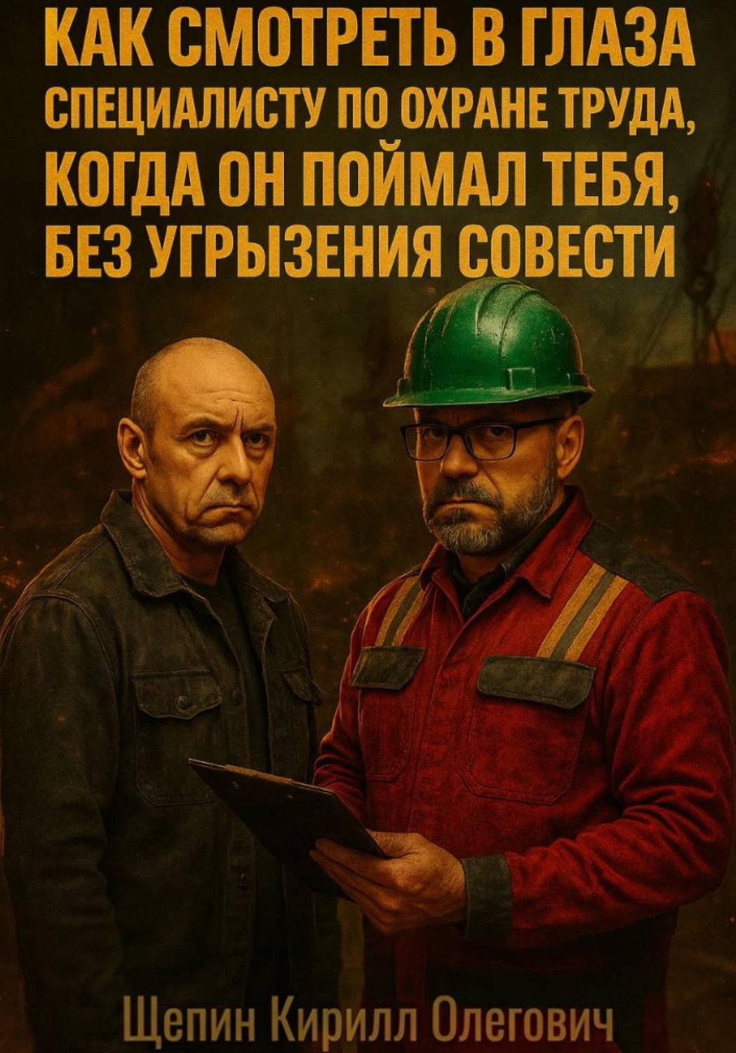Обложка книги «Как смотреть в глаза специалисту по охране труда, когда он поймал тебя, без угрызения совести»