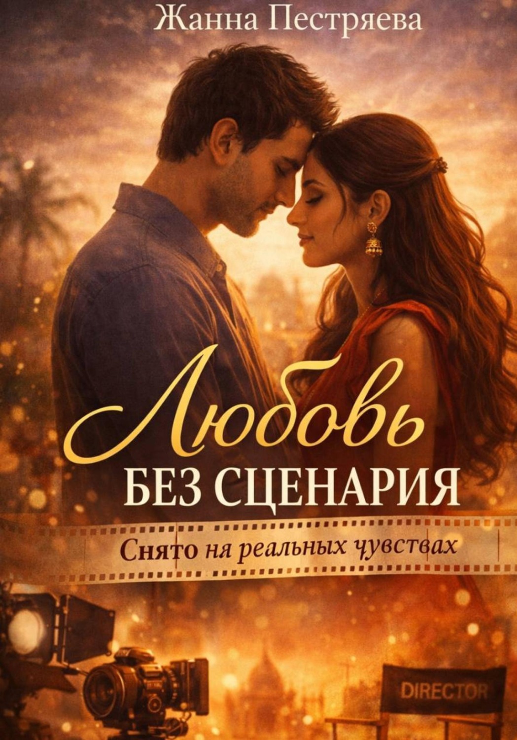 Обложка книги «Любовь без сценария. Снято на реальных чувствах»