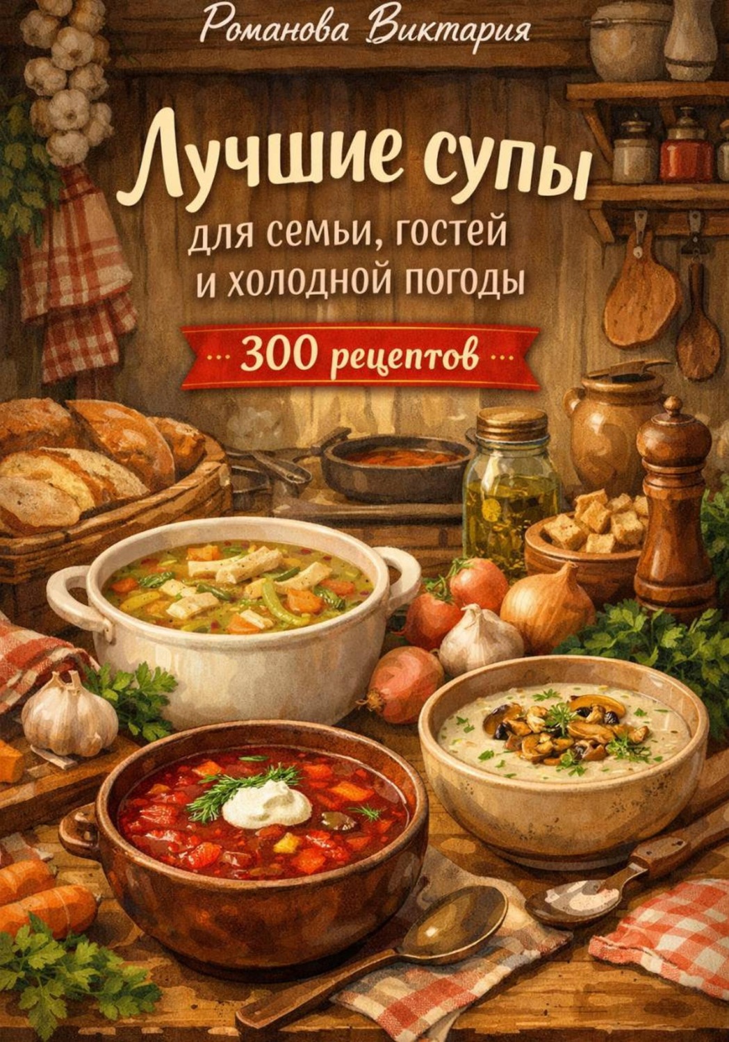 Обложка книги «Лучшие супы для семьи, гостей и холодной погоды»