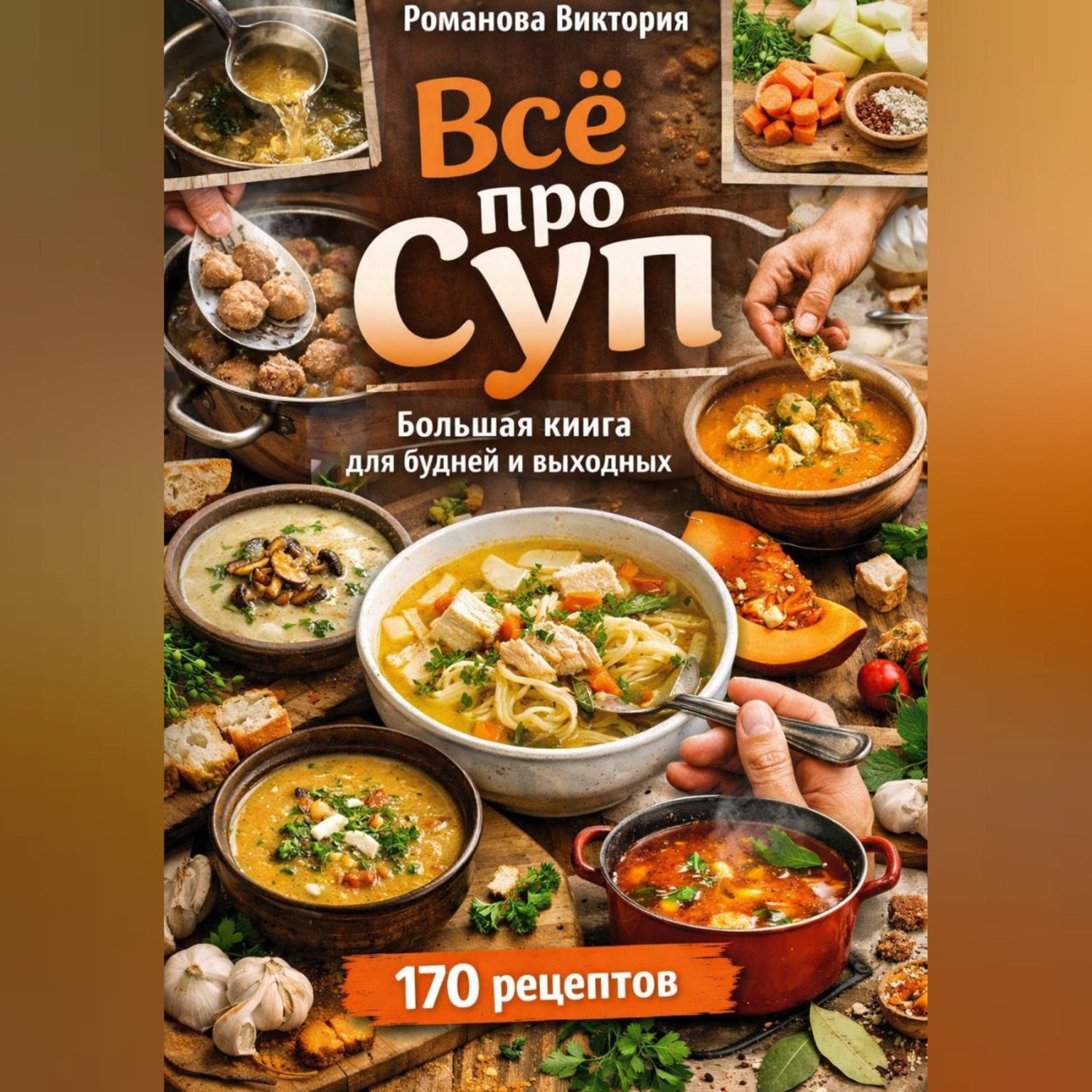 Обложка книги «Всё про суп: большая книга для будней и выходных»