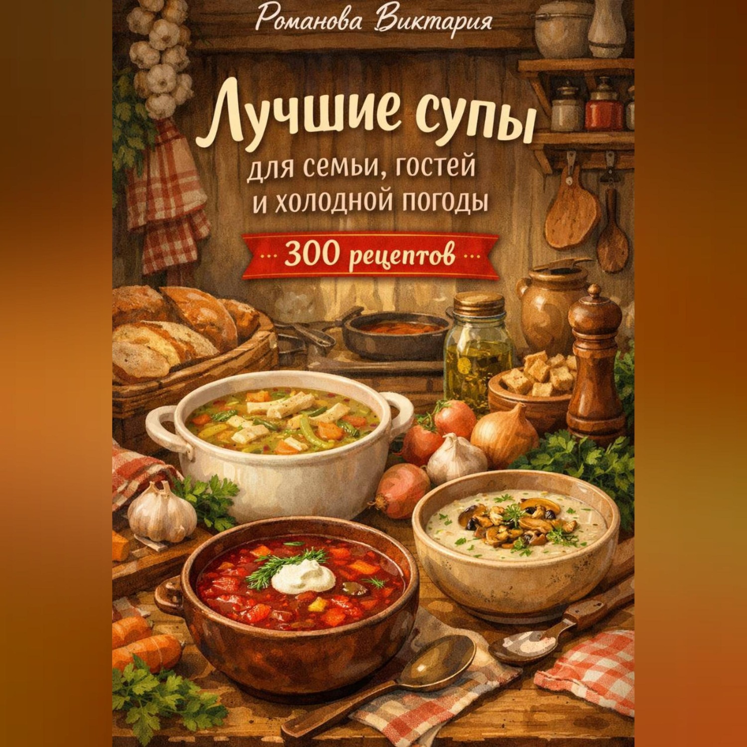 Обложка книги «Лучшие супы для семьи, гостей и холодной погоды»