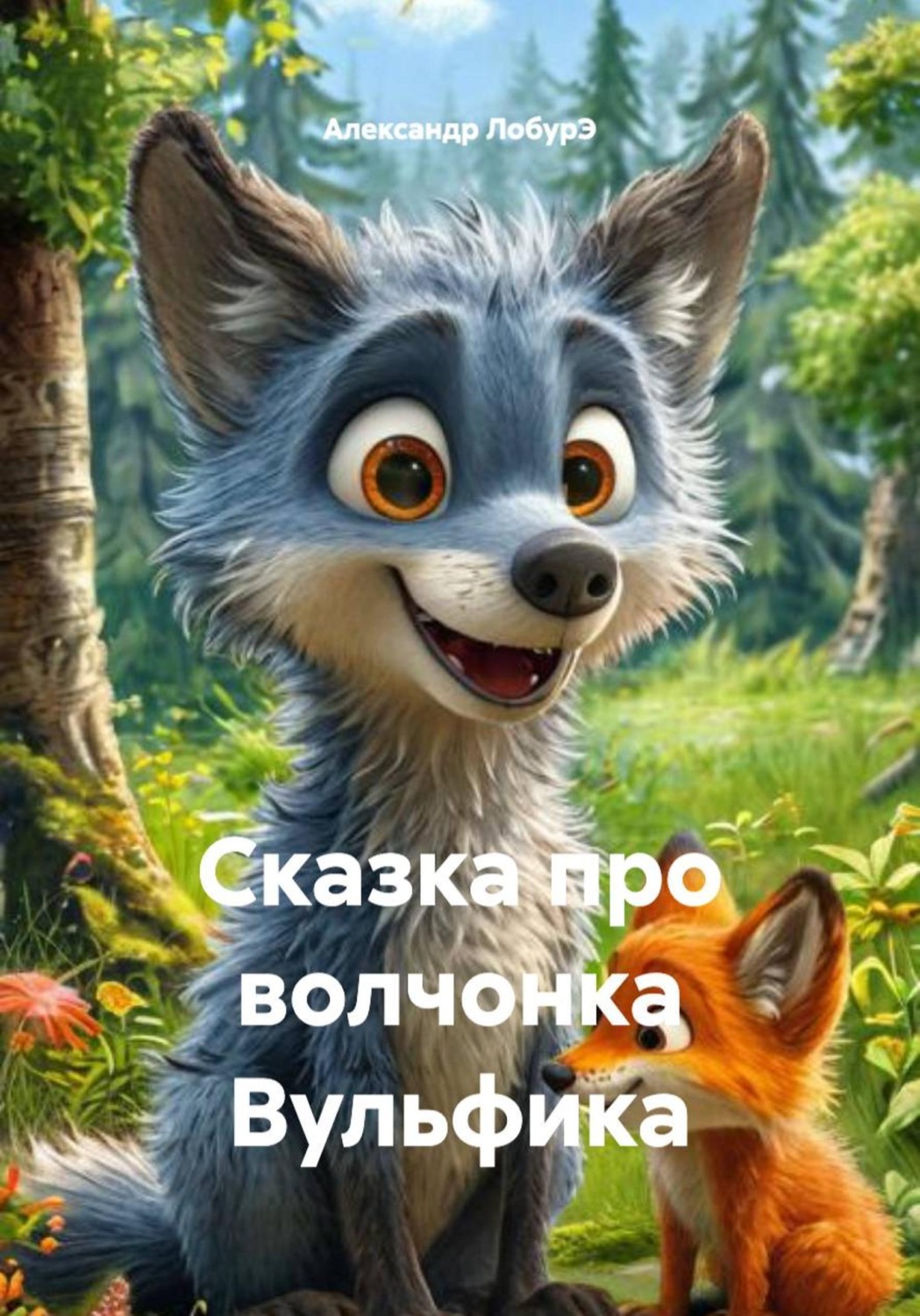 Обложка книги «Сказка про волчонка Вульфика»