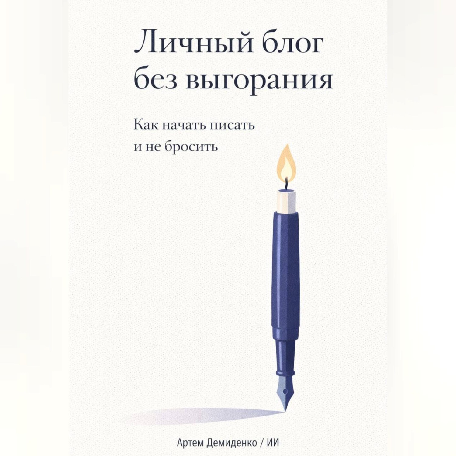Обложка книги «Личный блог без выгорания: Как начать писать и не бросить»