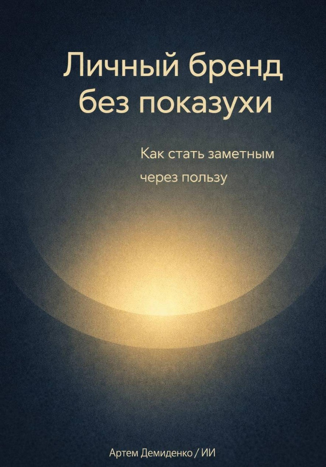 Обложка книги «Личный бренд без показухи: Как стать заметным через пользу»