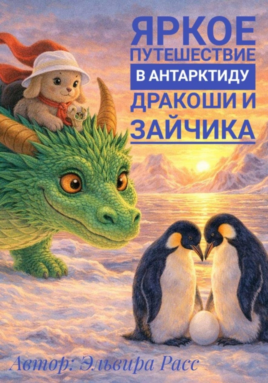 Обложка книги «Яркое путешествие Дракоши и зайчика в Антарктиду»