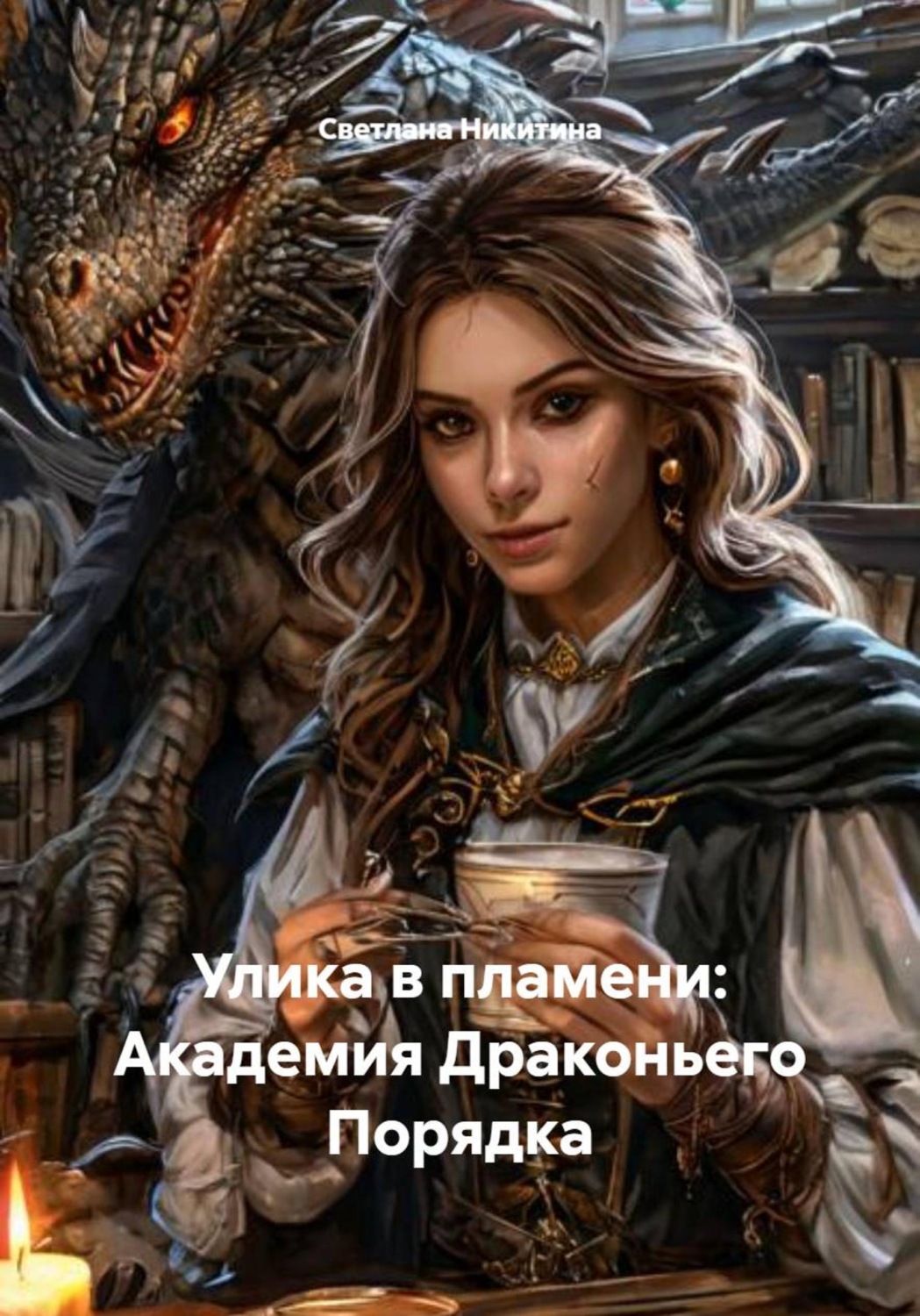 Обложка книги «Улика в пламени: Академия Драконьего Порядка»