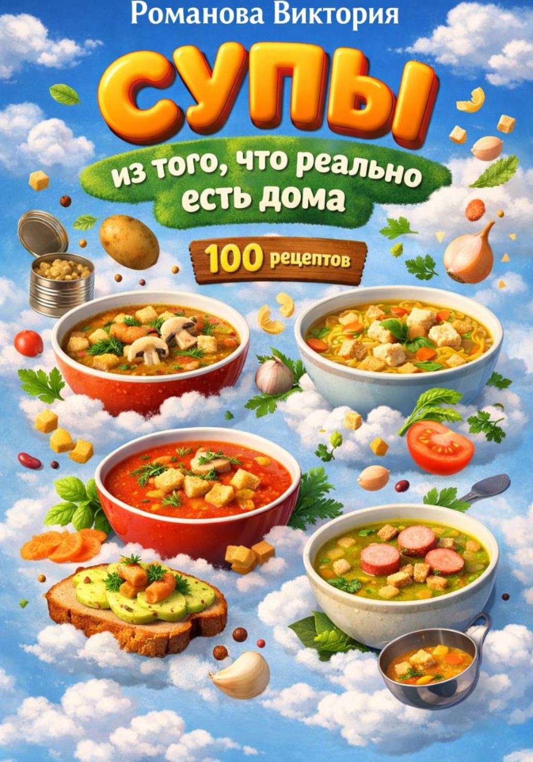 Обложка книги «Супы из того, что реально есть дома»