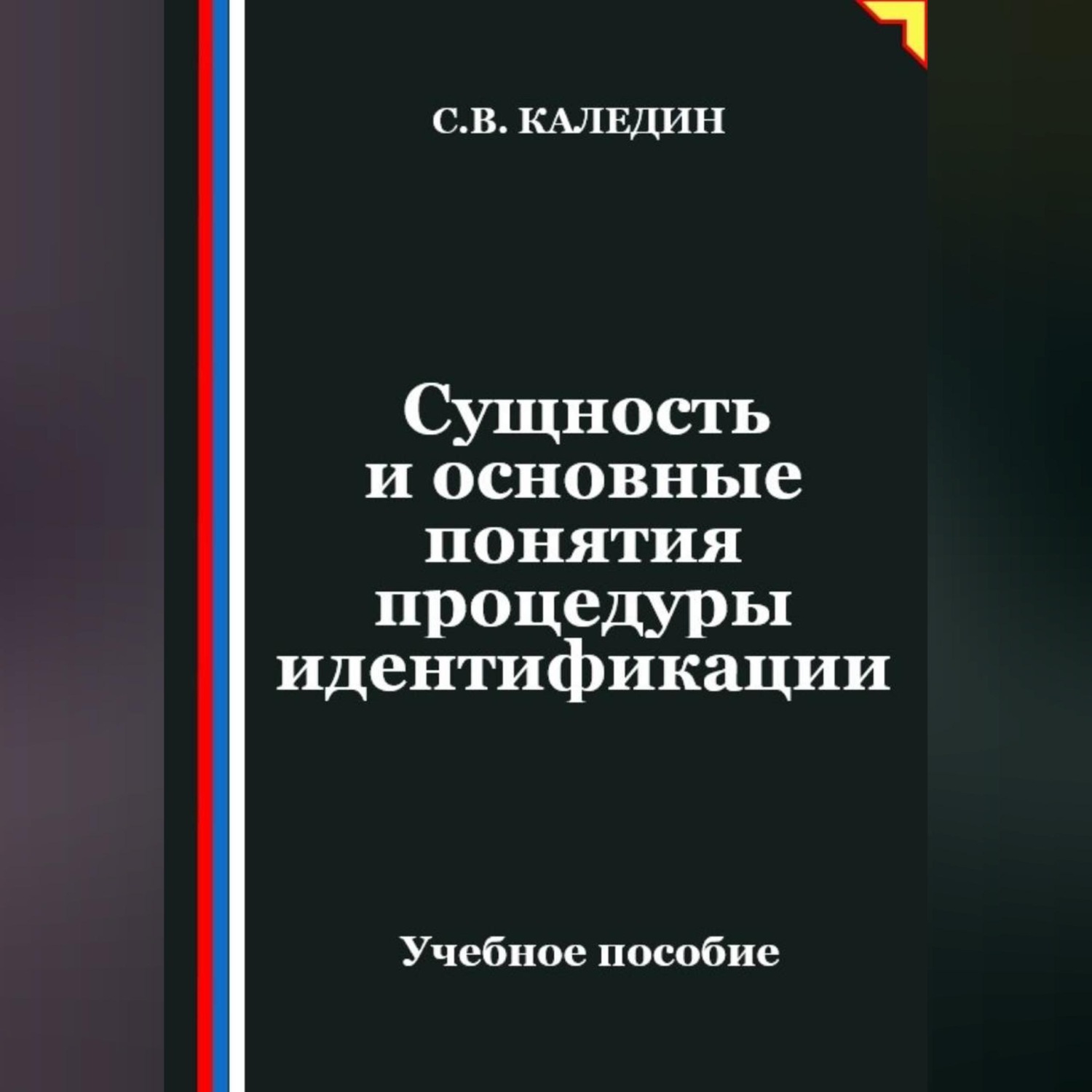 Обложка книги «Сущность и основные понятия процедуры идентификации»