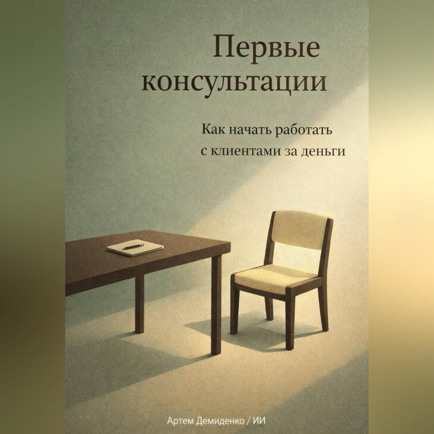 Обложка книги «Первые консультации: Как начать работать с клиентами за деньги»