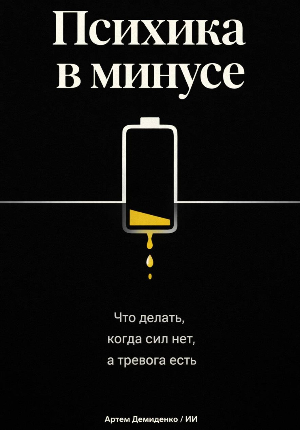 Обложка книги «Психика в минусе: Что делать, когда сил нет, а тревога есть»
