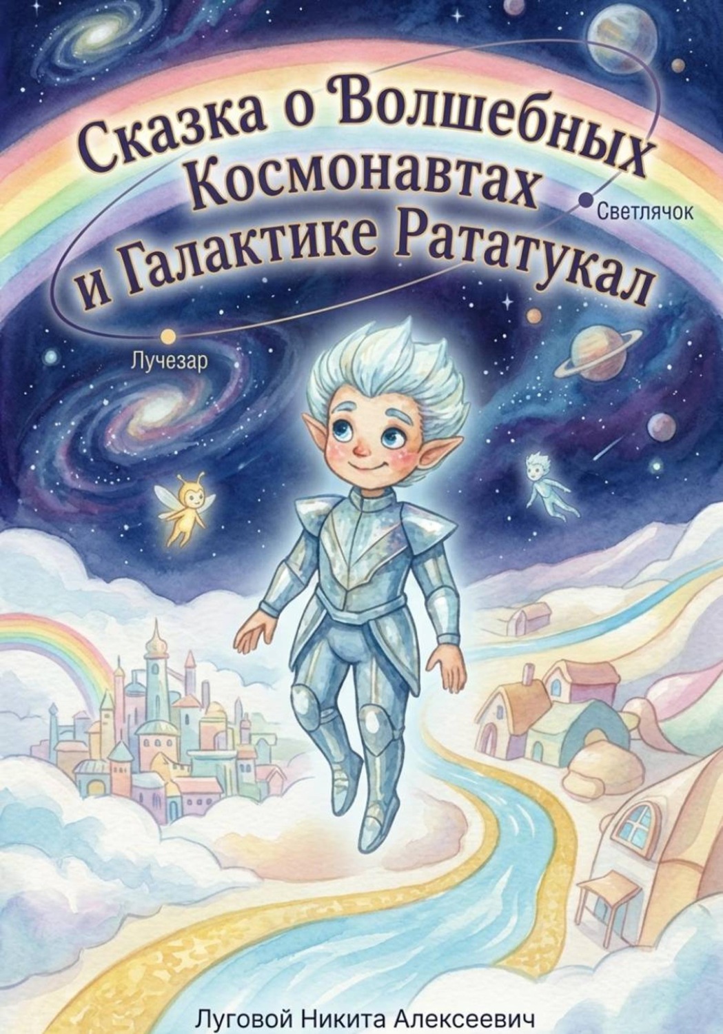 Обложка книги «Сказка о волшебных космонавтах и галактике Рататукал»