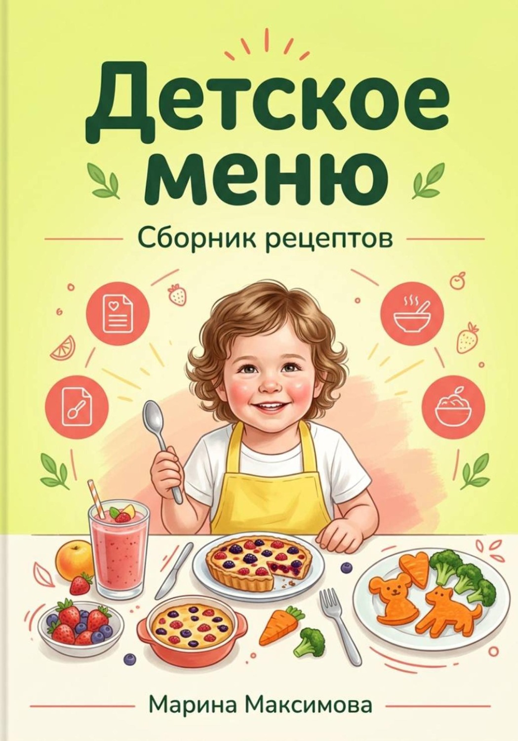 Обложка книги «Детское меню.Сборник рецептов»