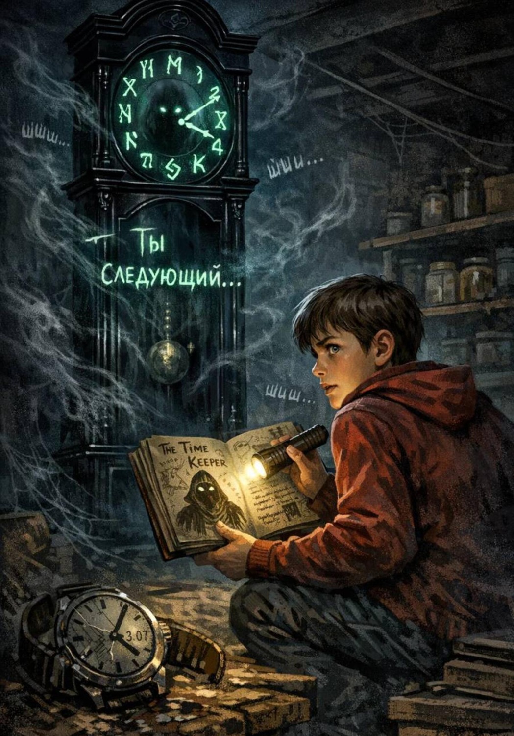 Обложка книги «Молчание чёрных часов»